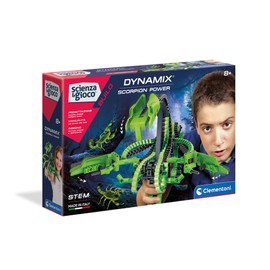 Clementoni 19213 Science and Game Build-Dynamix-Scorpion Power, Flexible Construction Set, Scientific Play (Italian Version), Children 8 Years Old+, Made in Italy, Multi-Coloured