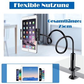 BDBFPAN Tablet Holder Bed, Gooseneck Tablet Holder, Easy to Carry and Robust and Stable Tablet Holders for Bed, for Hands Free and Use During Meals