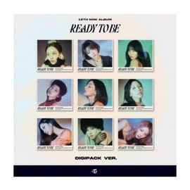 TWICE READY TO BE 12th Mini Album DIgipack Version CD+POB+Folding poster on pack+Photobook+Photocard+Sticker+Tracking Sealed (Mina)