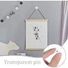 Clear Push Pins - 100pcs Drawing Pins with Storage Box,Clear