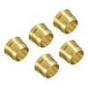 PATIKIL Pack of 5 Brass Compression Sleeves, 8 mm Tube
