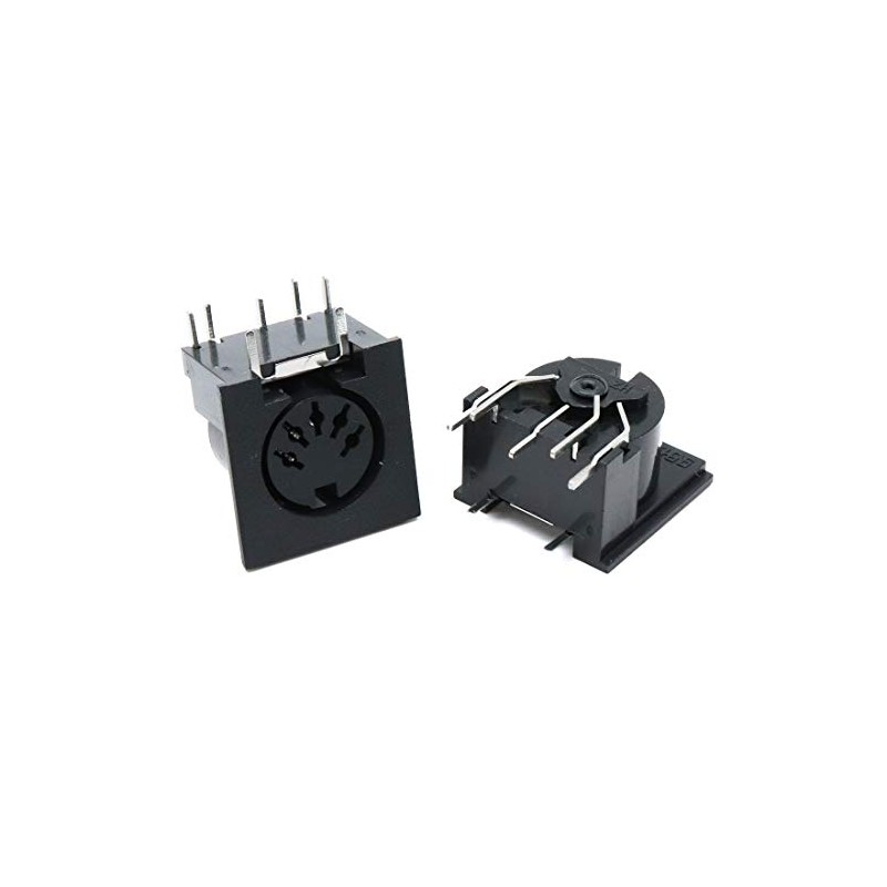 Xiaoyztan 10 Pcs 5-Pin DIN Female Sockets PCB Mounted Type