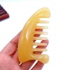 Natural Jade Gua Sha Growth Hair Scalp Tool Comb for Massage Head Massager Portable Care, K. Yellow Triangle Comb, 1pc / 천연 옥 괄사 성장을 모발 두피 도구 빗 위한 마사지 헤드 마사지기 휴대용 관리, K. 노란색 삼각형 빗, 1개