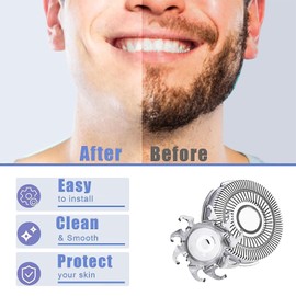 Shaver Replacement Blades compatible with Skull Shaver,for Pitbull Gold PRO Shaver Replacement Blade,for Pitbull Platinum Pro Shaver[8 Pack]