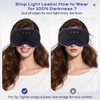 LC-dolida Bluetooth Sleep Mask Headphones for Side Sleeper, Total Blackout