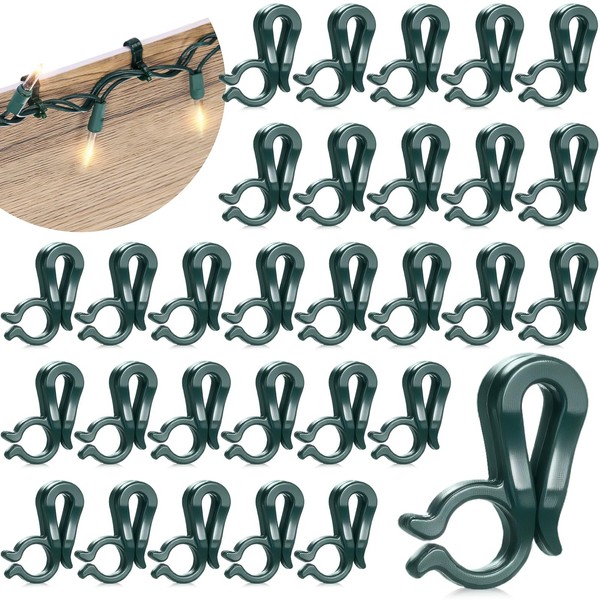 Teenyyou 240 PCS Christmas Light Clips Outdoor Hang Plastic Gutter