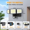 UME Battery Powered Motion Sensor Outdoor Lights 302 LED 1800LM,