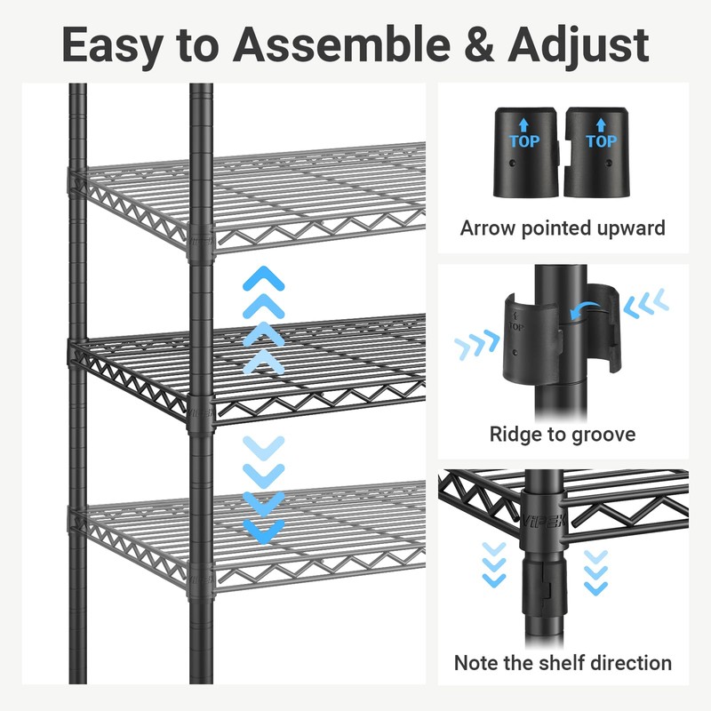 VIPEK R3 Heavy Duty Clothes Rack with Lockable Wheels, Rolling