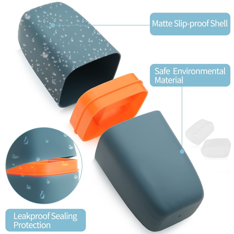 GQZ Travel Toothbrush Container Case, Portable Toothbrush Holder, High-Capacity Multifunction