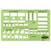 Rapidesign Office Planner Template, 1/4 Inch Scale, 1 Each (R707)