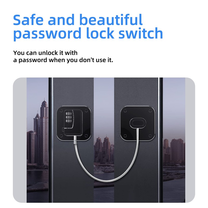 PTMYXIN A Pack Refrigerator Lock Combination Coded Fridge Lock Freezer