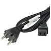 vhbw Power Cable Protective Contact Plug Compatible with Roland MC-500MKII,