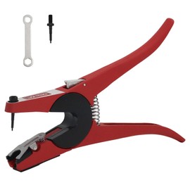 1PCS Livestock Ear Tag Pliers Animal Cattle Ear Tags Tool with 1 Replaceable Ear Tag Needle Pins Applicator,Cattle Ear Tagger for Cattle, Goats, Sheep, Pigs Animal