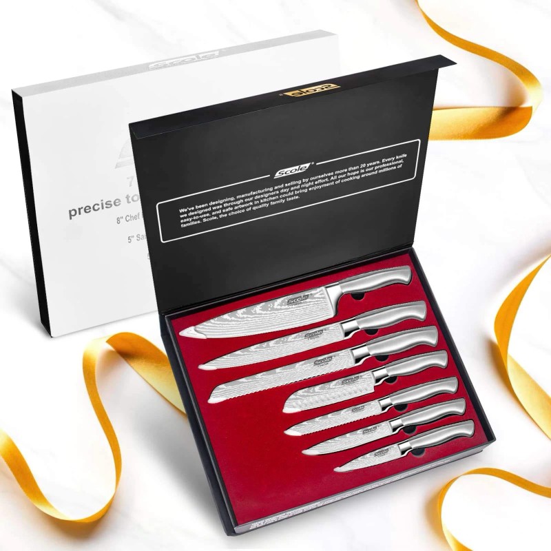 Set of Kitchen Knives Stainless Steel Chef Knives for Home