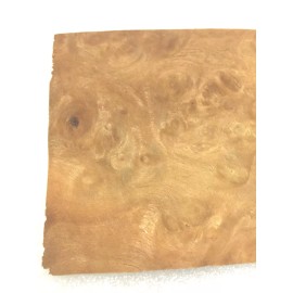 Pimento Burl wood veneer 3" x 6"-7" raw with no backing 1/32"-1/42" thick