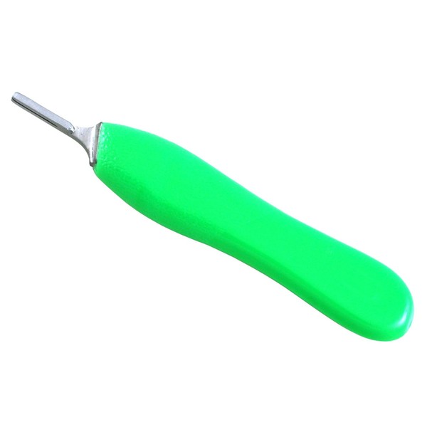 MedixPlus Scalpel Handle Green Plastic Grip fitting surgical blades 10