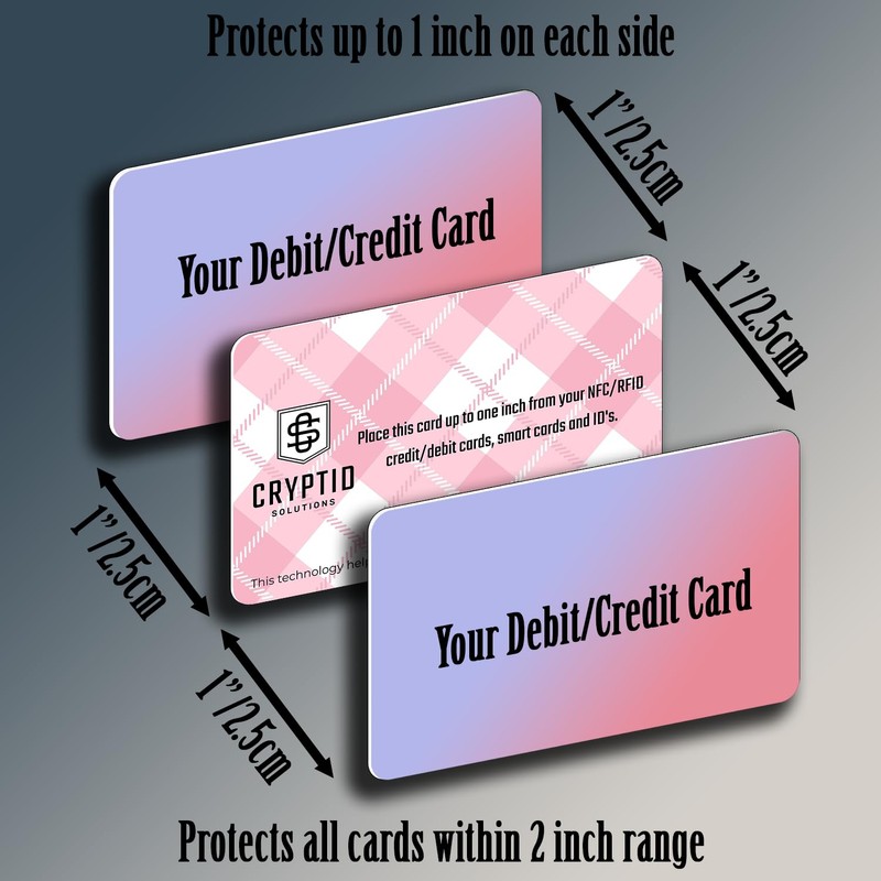 Cryptid Solutions RFID Blocking Cards 4 Pack - Slim, Stylish,
