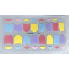 Nail Show Color Nail Polish Strips, 16ct.    NSt026.     Gorgeous Read Description Below