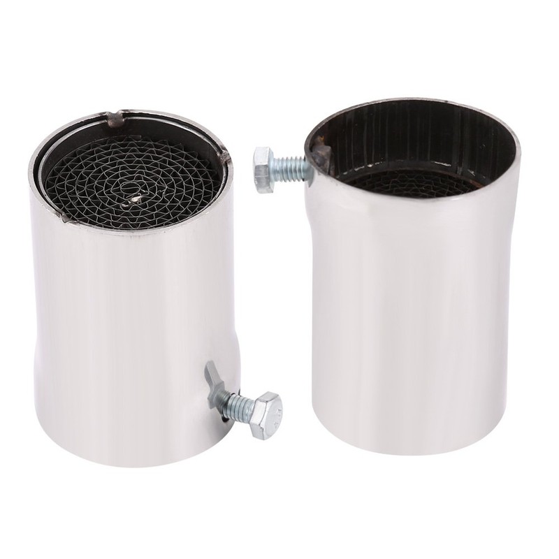 51 mm Universal Motorcycle Exhaust Pipe Silencers Stainless Steel Removable