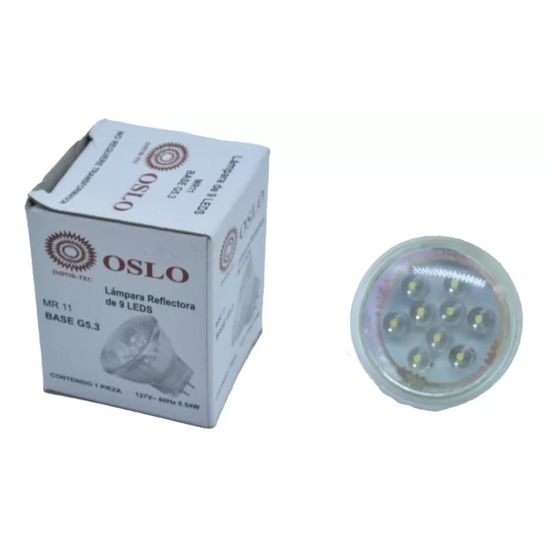 AHL Foco Led Mr11 Base G5.3 9 Leds 127v 0.54w