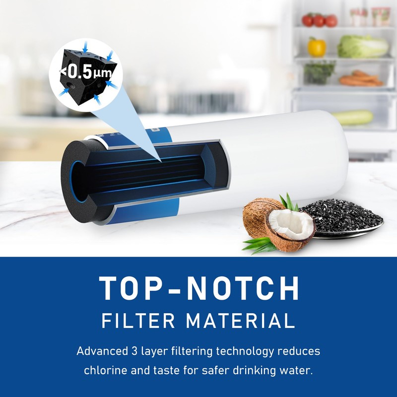 TEEHAY ULTRAWF Frigidaire Water Filter Replacement, Compatible with Pure Source