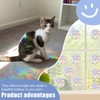 WeddHuis 13 Window Stickers, Bird Protection for Glass Panes, Prism
