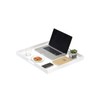 BEYLANG Glossy Black Sturdy Acrylic Serving Tray with Handles-24x24Inch-Serving Coffee,Appetizer,Breakfast,Butler-Kitchen