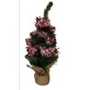 4 x Red & White Christmas Tinsel Garland 2M Each