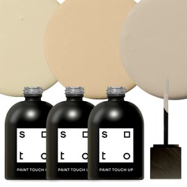 soto Paint Touch Up, Set of 3, 1.5oz Appliance + Porcelain, High-Gloss Finish (Beiges) - Beige Enamel Porcelain + Bathtub Repair for Tub, Tile, Sink, Stove, Appliances, Interior/Exterior