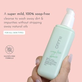 Orimii Soap-Free Gentle Facial Cleanser | Kaolin Pink Clay Sweat Control Formula | Mild Face Wash for Sensitive Skin | Sweat Control Face Wash 100ml