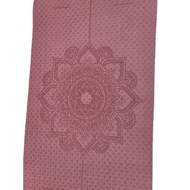 Yoga Mat (183 x 61 cm) Including Carry Strap - Gymnastics and Fitness Mat Extra Non-Slip in 6 mm Thickness - Sports and Yoga Mat for Gym, Workout and Yoga - Sports Mat for Home (Pink/Grey)