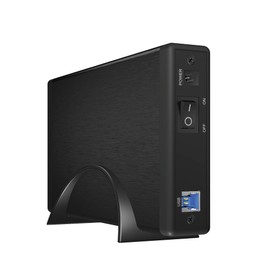 Icy Box IB-377U3 External Casing for 1 x 3.5 inches Hard Drive, USB 3.0 Connector (UASP), Aluminium, SATA-III (6 Gbit/s), Black