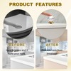 sourcing map Toilet Tank Button, Crystal Toilet Button Replacement for