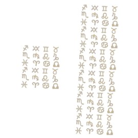 Healeved 96pcs Rhinestone Nail Art Charms Zodiac Nail Decorations for Creative DIY Manicure Durable Alloy Ornaments for Unique Style Designs