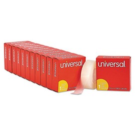 Universal Invisible Tape, 1" Core, 0.75" X 36 Yds, Clear, 12/Pack
