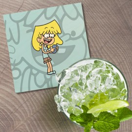 Unbranded The Loud House Cartoon Lori 4'' X 4'' Square Wooden Coaster