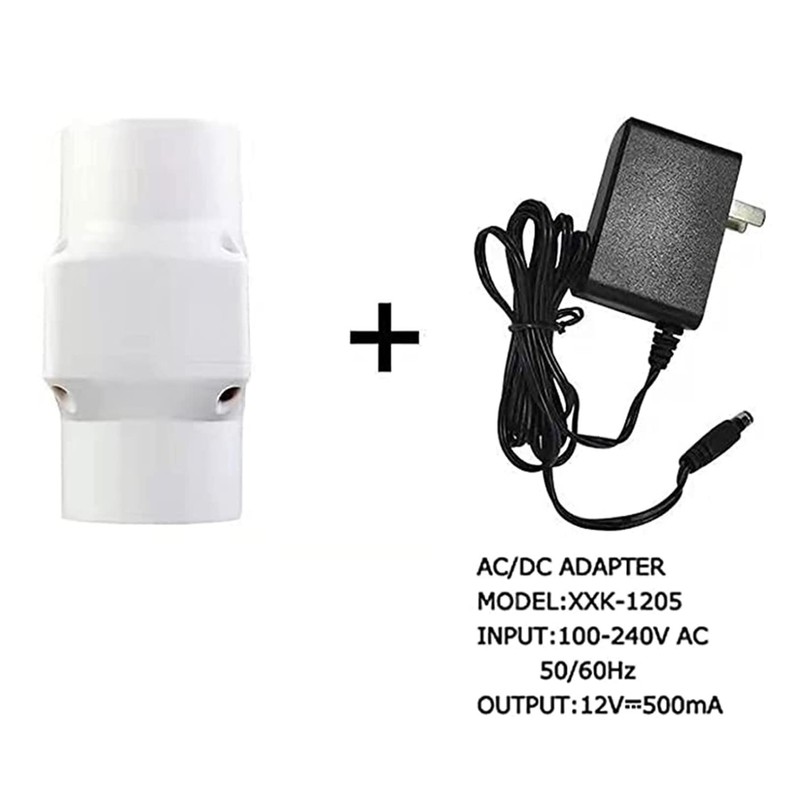 2 Inch Inline Duct Fan, 12V DC Bathroom Exhaust Fan