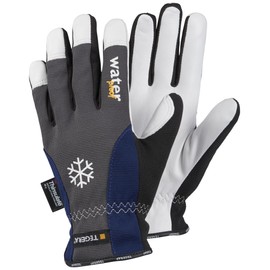 Ejendals 295-8 Size 8 "Tegera 295" Leather Glove - Grey/Blue/White