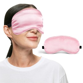 Oruola Sleeping Eye Mask,Night Masks for Sleeping for Women,Sleep Masks with Gel Eye Packs for Puffy Eye,Dark Circles,Home Office Travel Yoga Medditation,Stocking Stuffers Pink