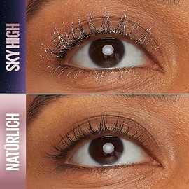 Maybelline New York Lash Sensational Space Diamond Silver Glitter Topcoat for Shimmering Eye Make-Up, Extreme Length & Full Volume, Intense Look, Sky High, 8 ml