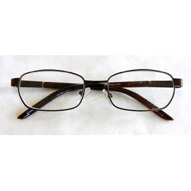 Magnivision +2.25 Brown Wire Frame Reading Glasses w/ Spring Hinges (194)