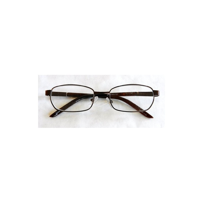 Magnivision +2.25 Brown Wire Frame Reading Glasses w/ Spring Hinges