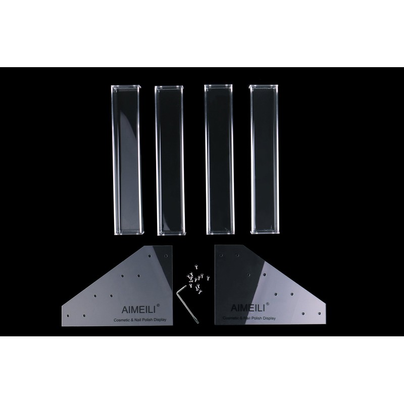 AIMEILI Acrylic Cosmetic & Nail Polish Display Stand Holder