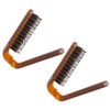 FOMIYES 2pcs Travel Folding Comb Portable Hair Brush for Men