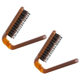 FOMIYES 2pcs Travel Folding Comb Portable Hair Brush for Men Women Compact Design for Detangling Massage Function for Daily Grooming and Salon Use