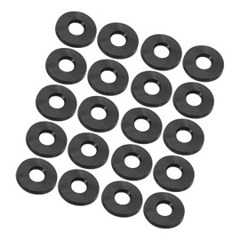 GLOKUUCA Rubber Flat Washers - 40 Packs Flat Washers Assortment Kits Fits for Faucet Pipe Fastener Screw and Bolts - M6 x 13mm x 1.6mm Black