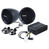 Memphis Audio MXABMB2 Bar Mount 2-Speaker System with Amp, Black