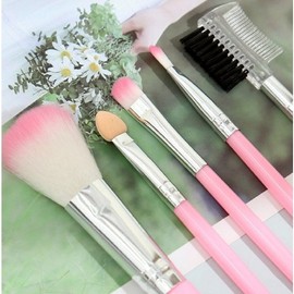 Makeup Brush 5-Piece Set: Eyebrows, Eyeshadow, Blush, Mini Comb, Fine Bristle Brush, Makeup / 메이크업 화장붓 5종세트 눈썹 아이쉐도우 볼터치 미니빗 브러쉬 미세모 화장
