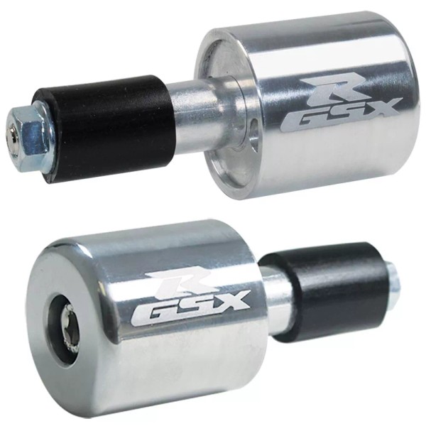 Sasaonsale [SASA] Silver CNC Laser Handle Bar Ends Grips Plug