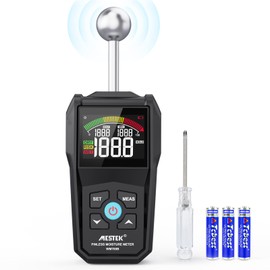 MESTEK Moisture Meter Moisture Meter with Digital LCD Display Acoustic Alarm for Walls Wood Masonry Plaster Building Materials 5-40 mm Analysis Depth